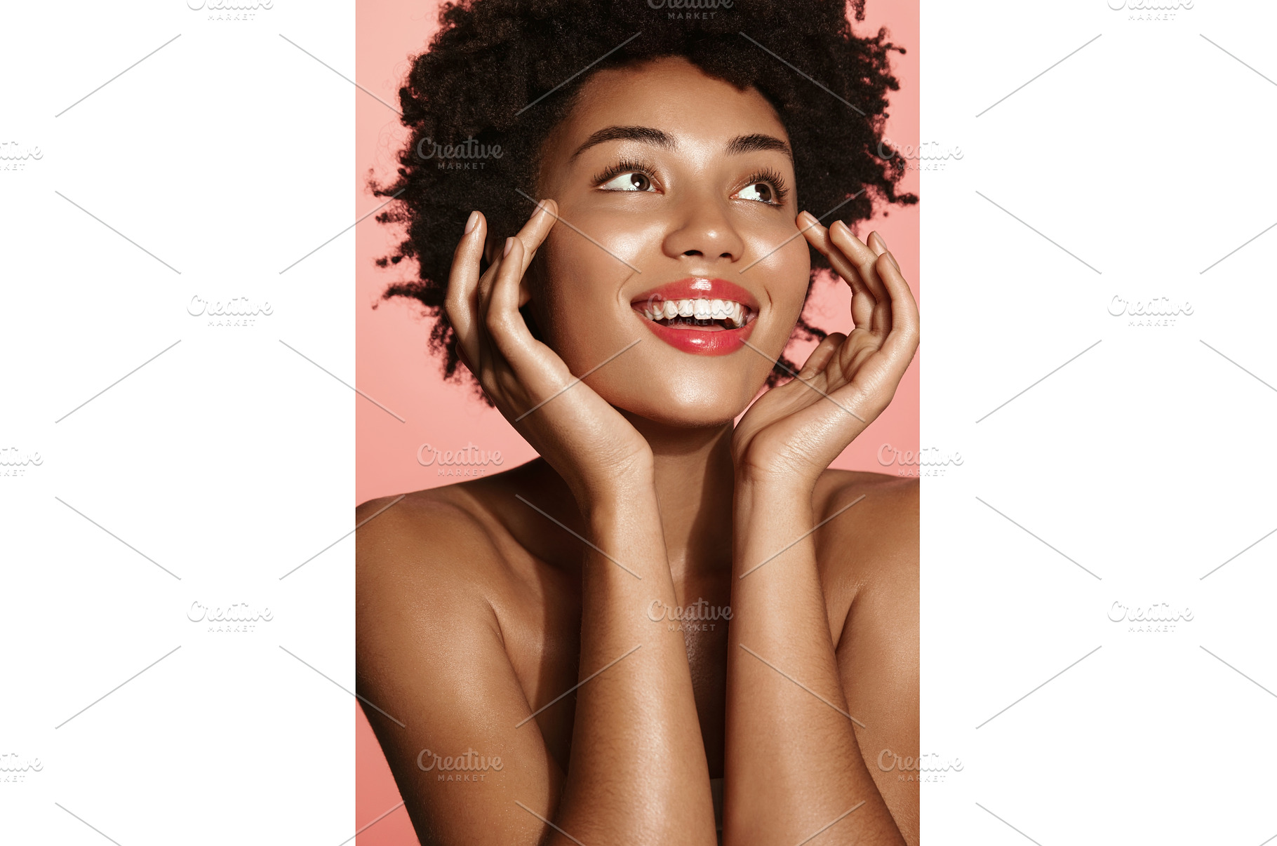 Smiling African American woman, a Health & Medical Photo by ringsaroundme