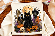 Black Cat Halloween PNG,Desert, a Seasonal Illustration by Libby Wishes (Thumbnail 2 of 3)