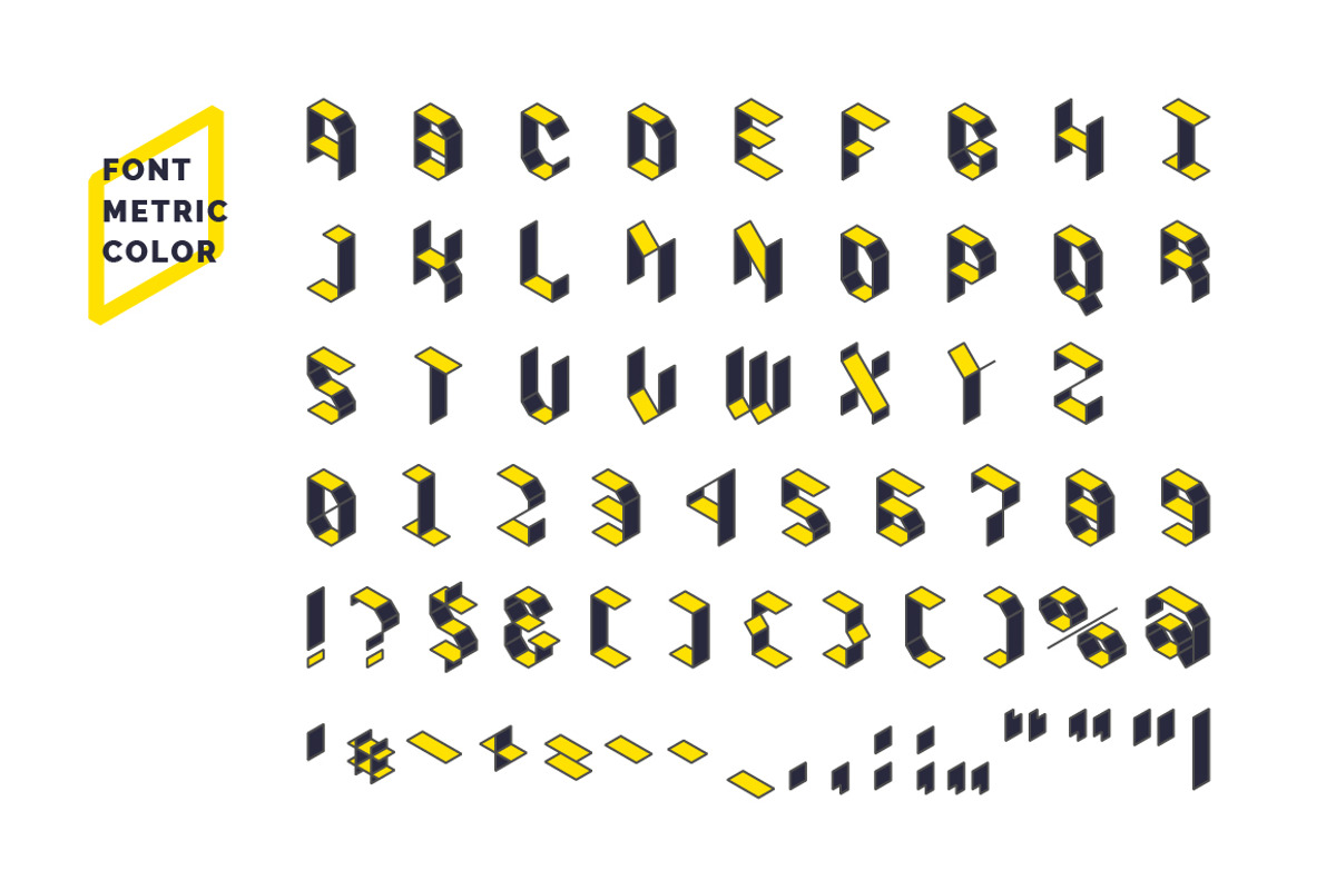 Metric display fonts preview 7