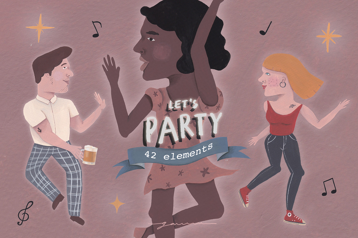 Let's Party! Clipart, a Food Illustration by gamm (Photo 3 of 7)