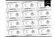 EDITABLE Food Allergy Label Template, a Templates & Theme by Templatables (Thumbnail 7 of 8)