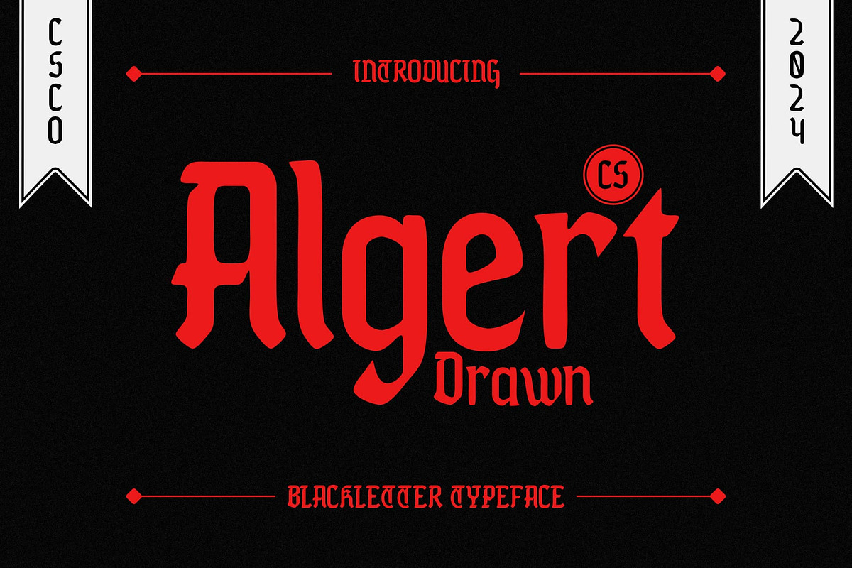 CS Algert Drawn, a Blackletter Font by Craft Supply Co. (Photo 1 of 8)