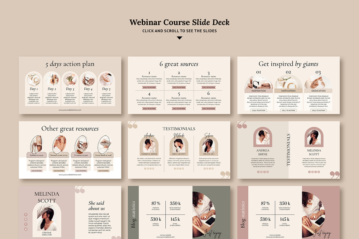 4 in 1 Course Creator Bundle CANVA, a Magazine Template by Mirazz (Photo 37 of 50)