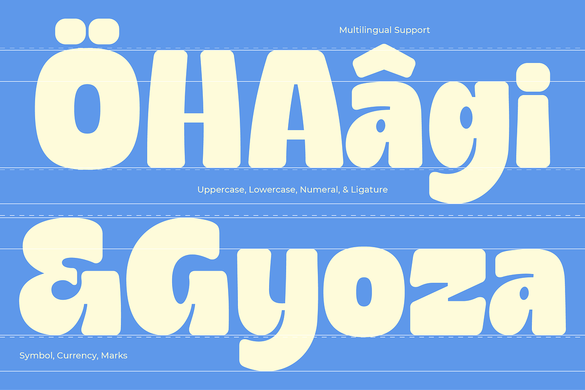 Gyoza - Cartoon Font Family, a Font by Dharmas Foundry (Photo 7 of 15)