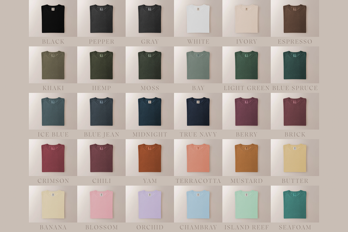 Comfort Colors 1717 Bundle, a Shirt Mockup by Moon and Star Atelier (Photo 5 of 6)