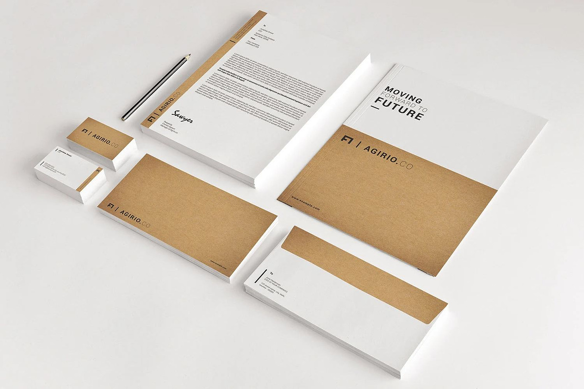 Minimal Corporate Stationery Design, a Stationery Template by retrographix (Photo 1 of 5)