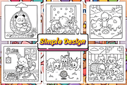 Cozy Cuties Cute & Comfy Coloring, an Animal Illustration by Coco Bloom (Thumbnail 2 of 4)