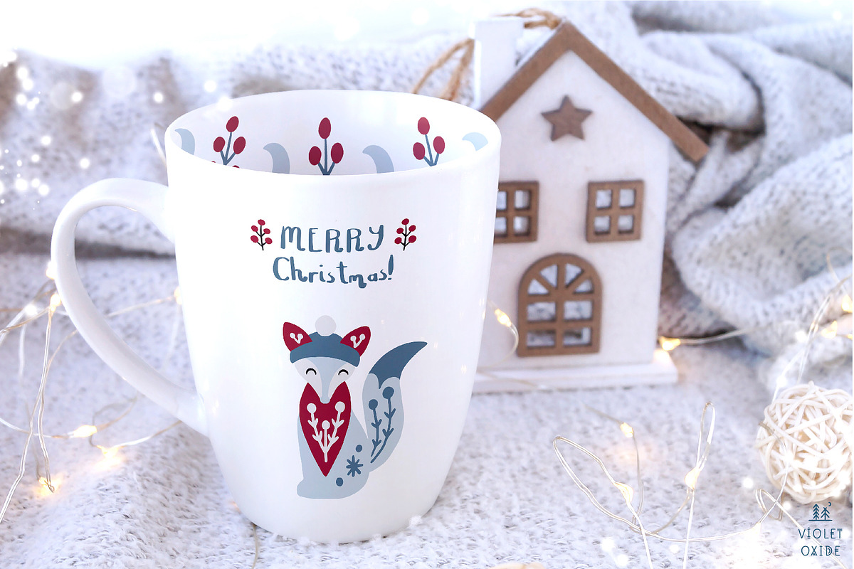 Scandinavian Christmas Animals Set, a Graphic by VioletOxide (Photo 3 of 13)