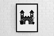 Sandcastle Silhouette SVG, an Object Illustration by newminddesign (Thumbnail 2 of 3)