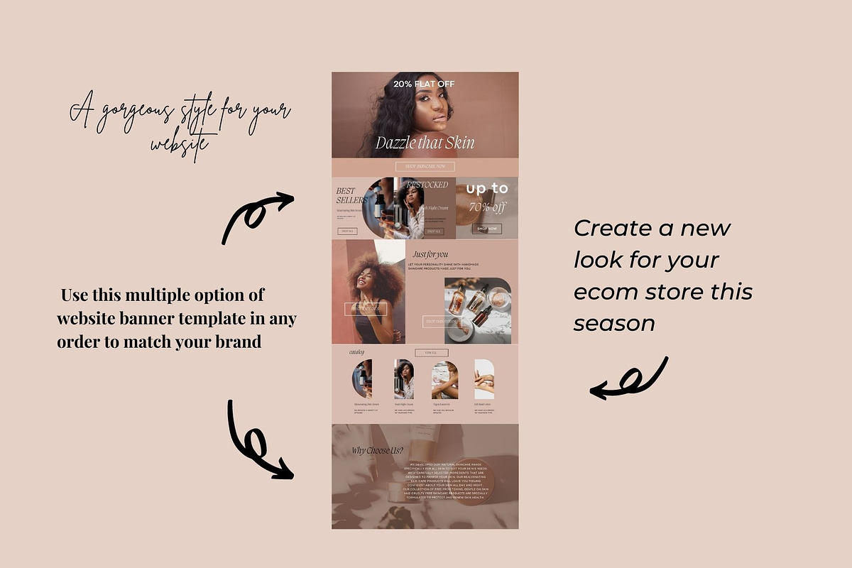 Website Banner Template Canva, a Websites & App Template by Deepa Template Studio (Photo 2 of 11)