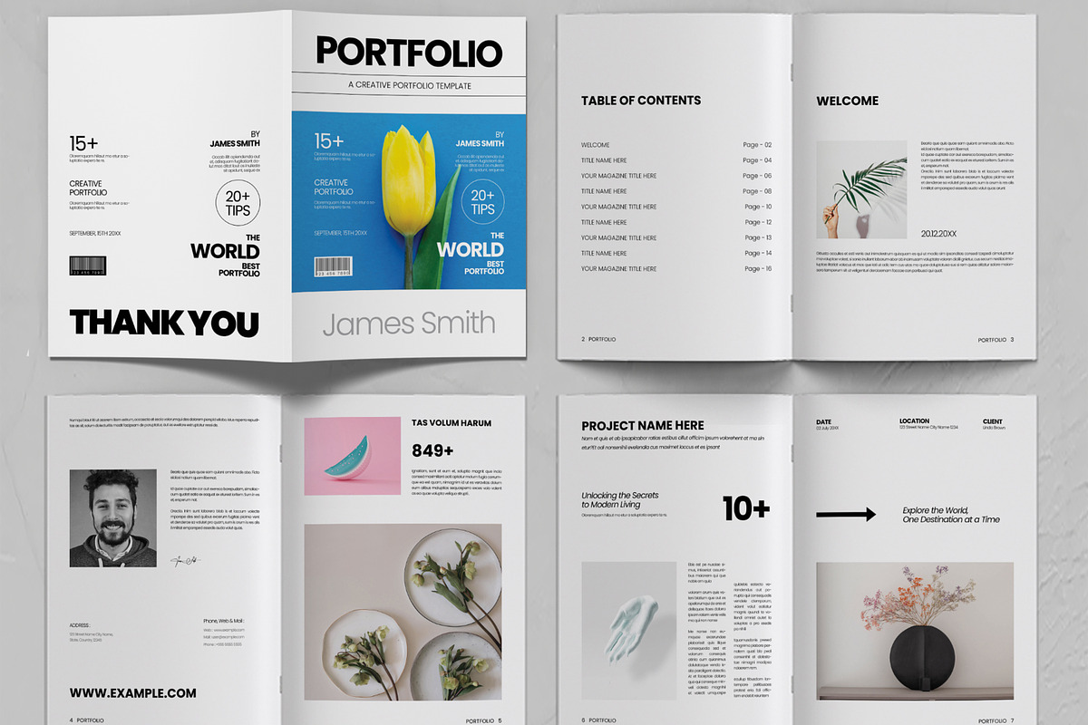 Minimalist Portfolio Layout