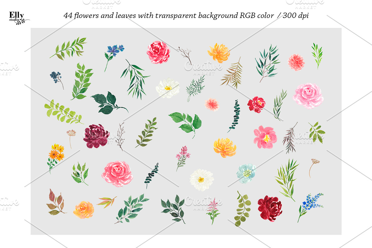 Rustic Watercolor Graphic Set, a Decorative Illustration by Elly Studio (Photo 10 of 13)