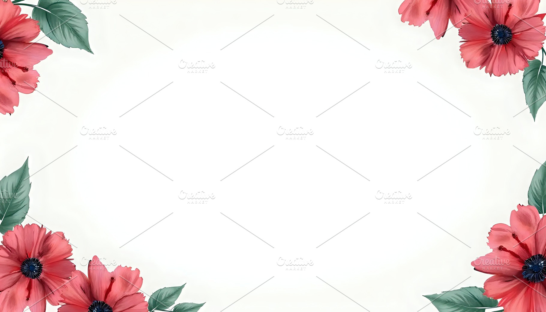 Colorful Painted Blooms With Clear C, a Photo by LOGOCREATIVE