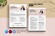 Speaker One Sheet Template, a Flyer Template by retrographix (Thumbnail 1 of 4)