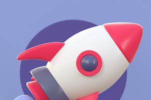 Rocket Space Cartoon, an Object 3D Model by Artix3d Studio