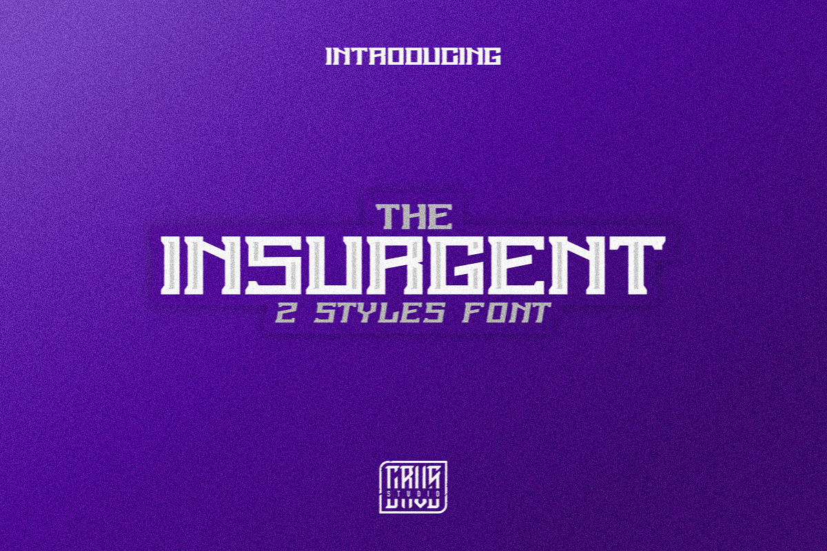 The Insurgent Font By Grvs Studio