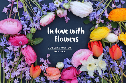 In love with flowers - photo pack