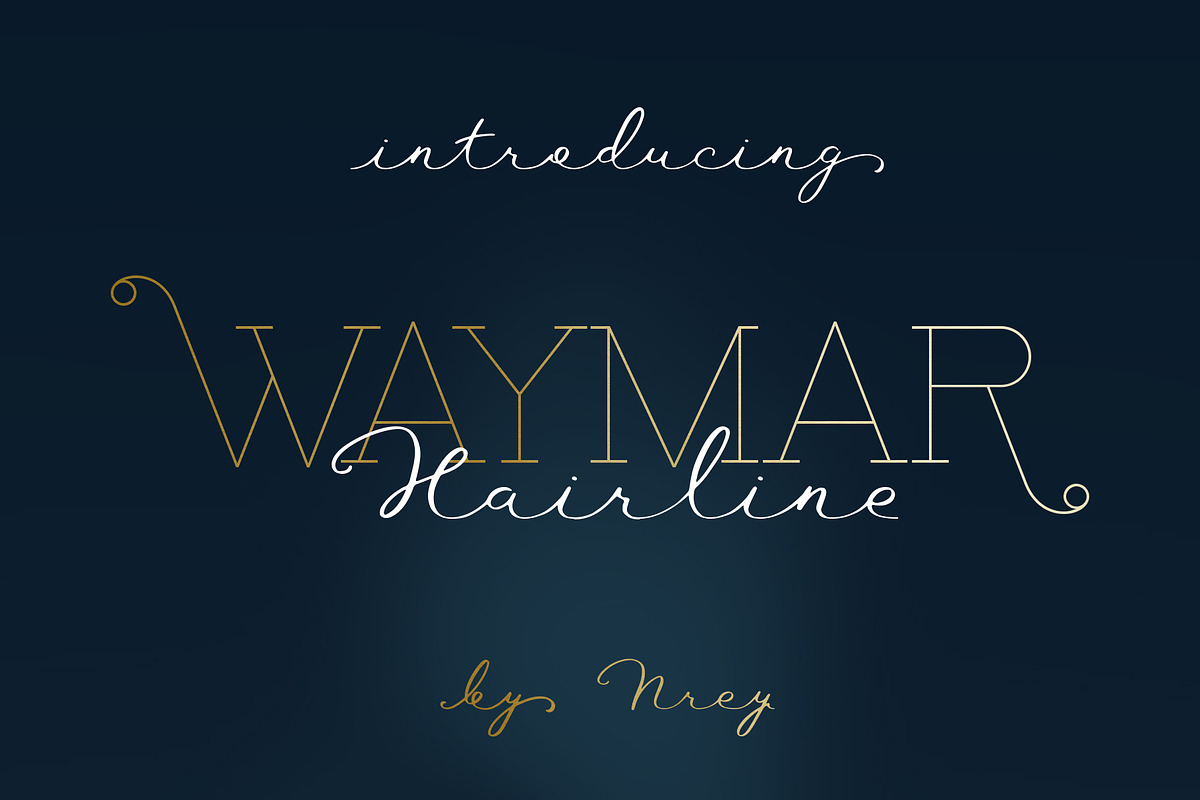 Waymar Hairline, a Serif Font by NREY (Photo 1 of 8)