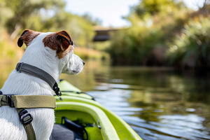 Jack russell terrier in a harness, an Animal Photo by MistyDay