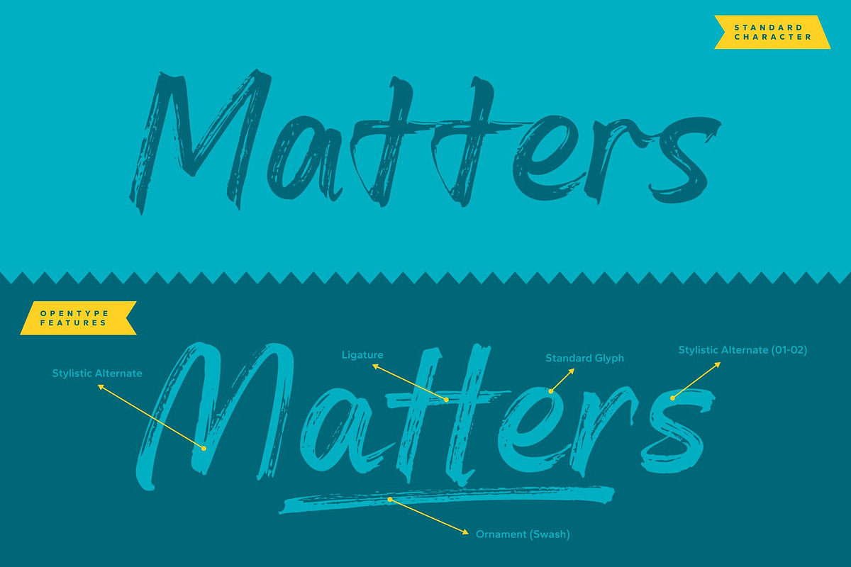 Mufan - Brush Retro Calligraphy Font, a Script Font by dexsarharryfonts (Photo 6 of 11)