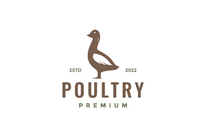 duck poultry food cooking taste logo, a Branding & Logo Template by devastd