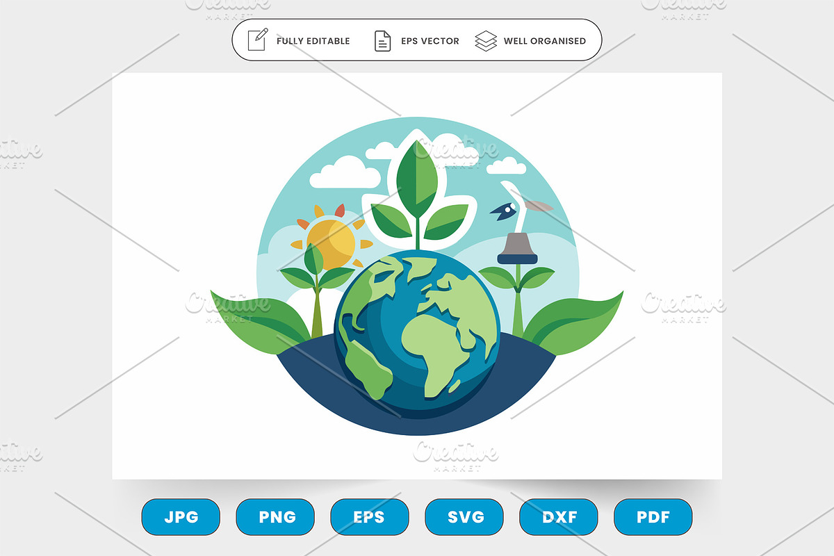 environmental message of earth, natu, a Graphic by SaroStock