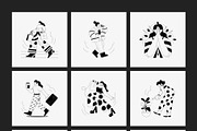 Monochrome Illustration Bundle, a Person Illustration by Vectors Market (Thumbnail 9 of 18)