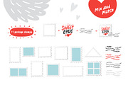 Love mail. Graphic set, an Illustration by Maru_art (Thumbnail 4 of 10)