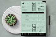 Business Invoice Design Template, a Stationery Template by MightyDesign (Thumbnail 1 of 7)