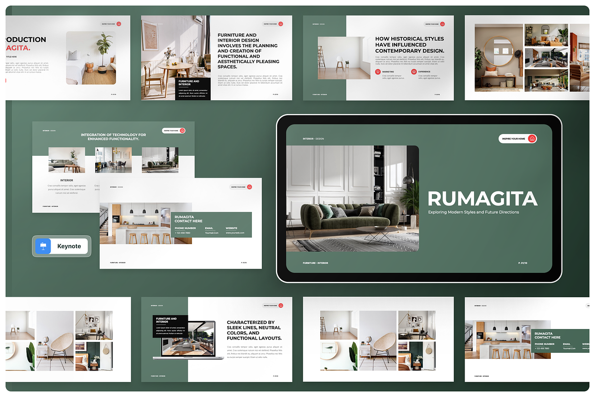 Furniture & Interior Keynote, a Presentation Template by Annora Studio (Photo 1 of 5)