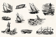Nautical Engraving Illustrations, an Illustration by Graphic Goods (Thumbnail 5 of 10)