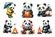 Autumn Panda Clipart Bundle, an Illustration by Daily.Designs (Thumbnail 4 of 5)