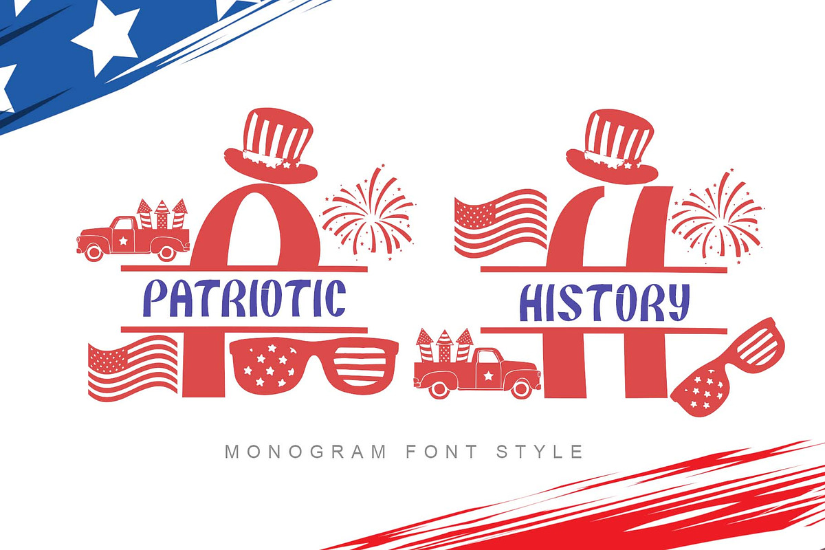 Patriotic History, a Handwritten Font by Yoga Letter (Photo 1 of 7)