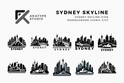 Sydney Skyline Icon Vector, an Icon by Akatype Studio (Thumbnail 1 of 3)