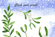Christmas plant collection, an Illustration by Watercolor & sketches (Thumbnail 3 of 9)