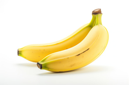 Bananas isolated on white background, a Food & Drink Photo by AlyaAnd