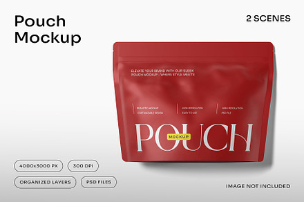 Pouch Mockup, a Packaging Mockup by skybluecreative