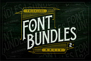Font Bundles 2, a Sans Serif Font by Twicolabs Fontdation (Thumbnail 1 of 5)