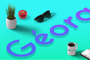 George Sans Geometric Typeface, a Sans Serif Font by Kaligra.co (Thumbnail 12 of 18)