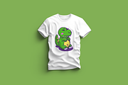 Cute Dinosaurus Sitting Cartoon, an Animal Illustration by Artstorystudio (Thumbnail 3 of 3)