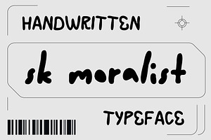 SK Moralist Handwritten Font