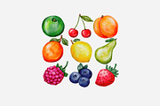 Fruit jam watercolor digital png, a Food Illustration by Julia Bogdan (Thumbnail 3 of 6)