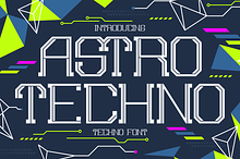 Astro Techno - Display Techno Font
