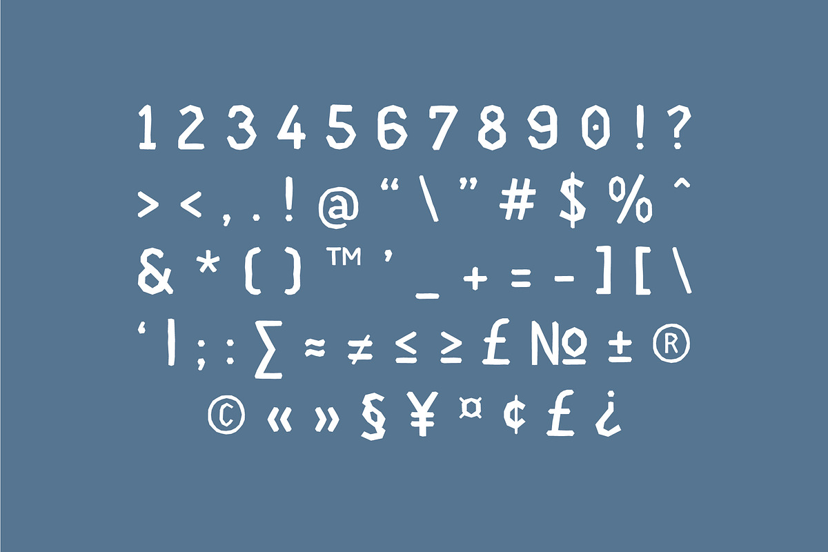Vintii extended font preview 7