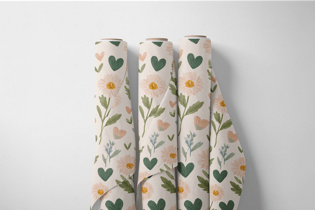 Floral Daisy Seamless Pattern PNG wi, a Pattern Graphic by Pati Charm Studio (Photo 7 of 7)
