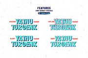 Thellwoenk - Quirky Display Font, a Sans Serif Font by twinstd (Thumbnail 3 of 10)