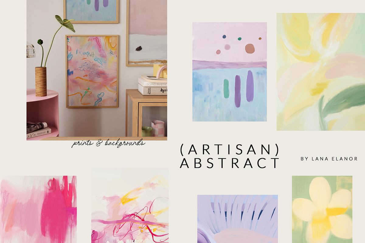 ARTISAN ABSTRACT Prints / Textures, a Background Graphic by Lana Elanor (Photo 7 of 10)