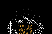 Outline Camping Labels + Elements, a Background Graphic by 2dvillShop (Thumbnail 10 of 13)