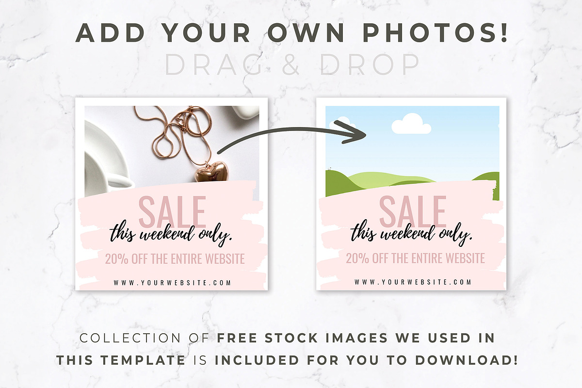 Instagram Posts for Canva | Blush, a Social Media Template by Thirty One Palms Studio (Photo 4 of 8)