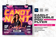 Candy Night Party Flyer Template, a Flyer Template by Shajib Shikder (Thumbnail 1 of 2)